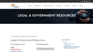 Legal & Government Resources - Austin Apartment Association ...