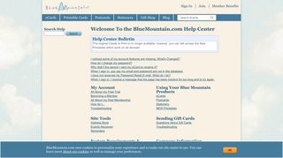 Bluemountain.com Help Center - Customer Service