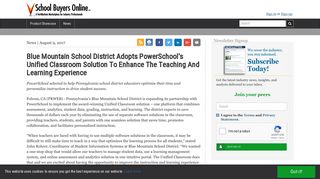 Blue Mountain School District Adopts PowerSchool's Unified ...