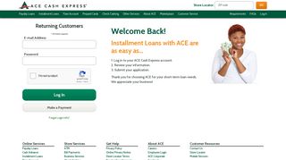 ACE Installment Loan Cash Advance Application - ACE Cash Express