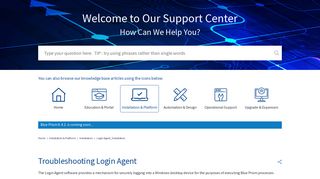 Troubleshooting Login Agent - Support Center - Blue Prism
