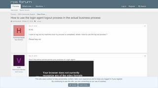 How to use the login agent logout process in the actual business ...