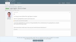 Solved - Login Agent - Error on Start | RPA Forum - Powered by ...