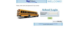 Blue Ribbon - School login