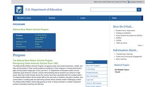 Blue Ribbon Schools Program - ED.gov - US Department of Education