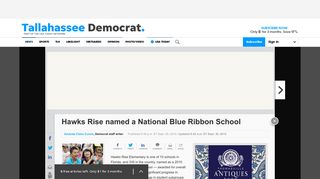 Hawks Rise Elementary named Blue Ribbon School
