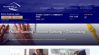 Online Banking – Mobile Banking – Telebanking | Blue Ridge Bank