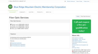 Fiber Optic Services - Blue Ridge Mountain EMC