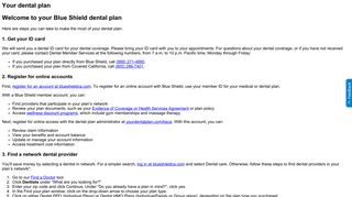 Your dental plan - Blue Shield of California | California Health Insurance