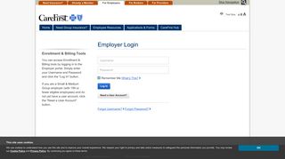 Employer Login - For Employers - CareFirst