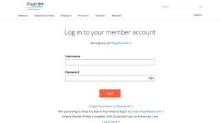 Login - Empire Blue Cross Blue Shield