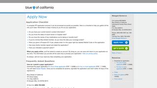 Apply Now for Coverage - Blue Shield of California