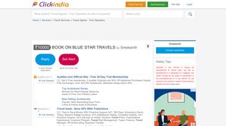 BOOK ON BLUE STAR TRAVELS Travel Agents - Tour Operators ...