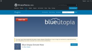 Blue Utopia Donate Now | WordPress.org