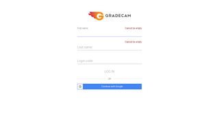 GradeCam Student Portal - Login