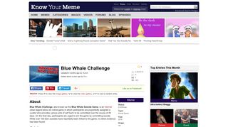 Blue Whale Challenge | Know Your Meme