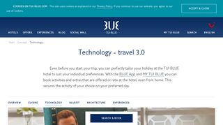 Technology Concept at TUI BLUE | WiFi, App, and More