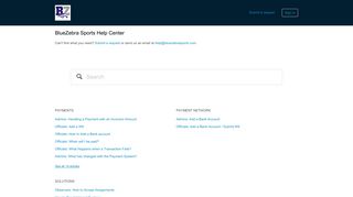BlueZebra Sports - Zendesk