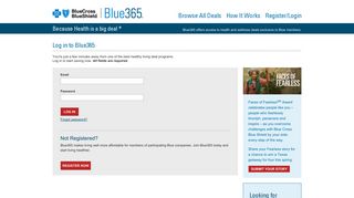 Log in | Blue365 Deals