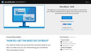 Revu Basics (2018) - Bluebeam University