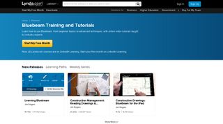 Bluebeam - Online Courses, Classes, Training, Tutorials on Lynda