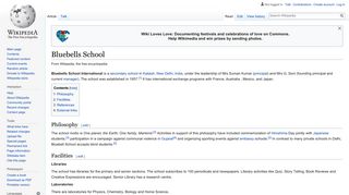 Bluebells School - Wikipedia