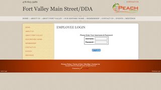 Employee Login - Fort Valley Main Street