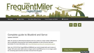Complete guide to Bluebird and Serve - Frequent Miler - BoardingArea