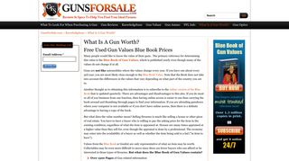 What Is A Gun Worth - Online Blue Book Gun Vales | Information On ...