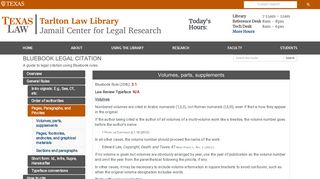 Pages, Paragraphs, and Pincites - Bluebook Legal Citation - Tarlton ...