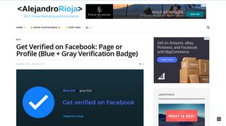 Get Verified on Facebook: Page or Profile (Blue + Gray Verification ...