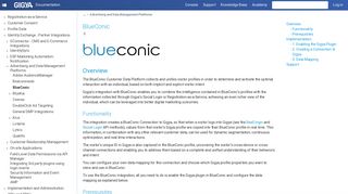 BlueConic - Gigya Documentation - Developers Guide