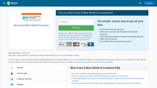 Blue Cross & Blue Shield of Louisiana: Login, Bill Pay, Customer ...