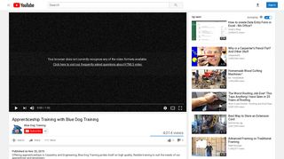 Apprenticeship Training with Blue Dog Training - YouTube