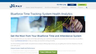 Blueforce Time Tracking: System Health Analytics - EPAY Systems