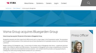 Visma Group acquires Bluegarden Group - Visma