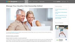 Manage Your Vacation Club Ownership Online! - Bluegreen Owner ...
