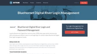 BlueHornet Digital River Login Management - Team Password Manager