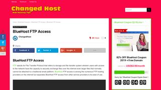BlueHost FTP Access - 100% Change Web Hosting Tips