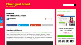 BlueHost SSH Access - 100% Change Web Hosting Tips