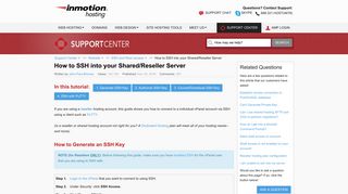 How to SSH into your Shared/Reseller Server | InMotion Hosting