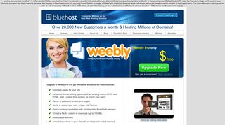 Weebly - Web hosting provider - Bluehost.com