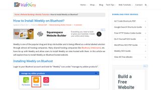 How to Install Weebly on Bluehost? » WebNots