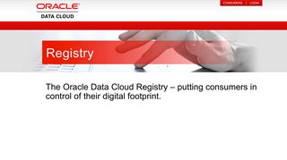 Oracle | BlueKai Registry