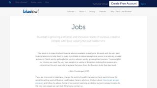 Jobs - Blueleaf