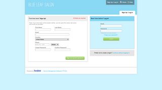 Blue Leaf Salon > Login Or Sign Up - secure-booker.com