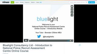 Bluelight Consultancy Ltd - Introduction to National Police Recruit ...