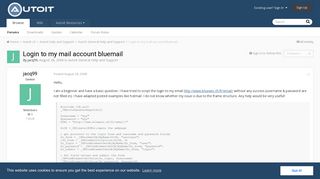 Login to my mail account bluemail - AutoIt General Help and ...