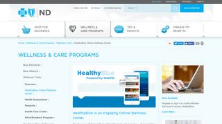 HealthyBlue Online Wellness Center - Blue Cross Blue Shield of North ...