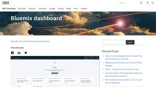 Bluemix dashboard - IBM Cloud Blog